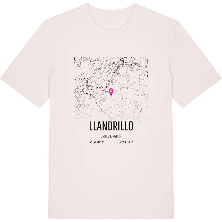 Llandrillo karta t-shirt – t-shirt från PinShirt