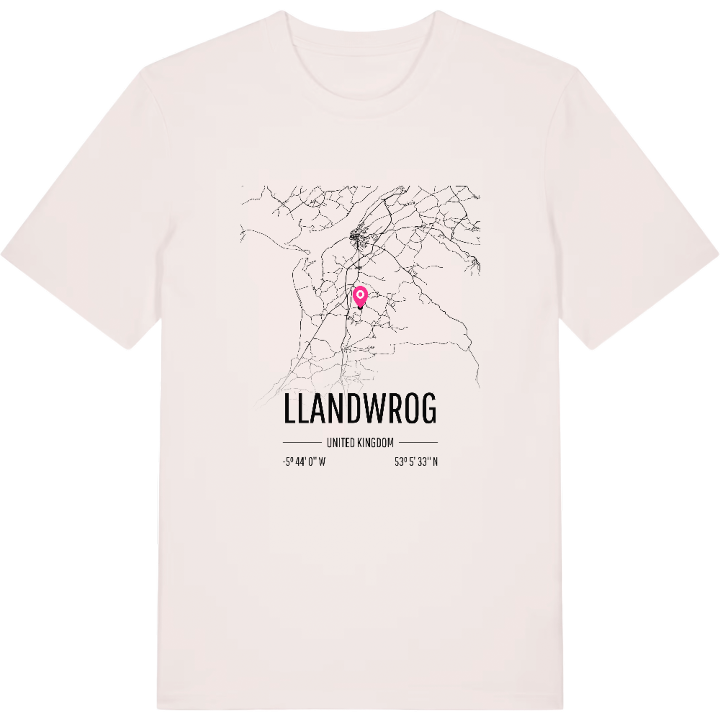 Llandwrog karta t-shirt – t-shirt från PinShirt