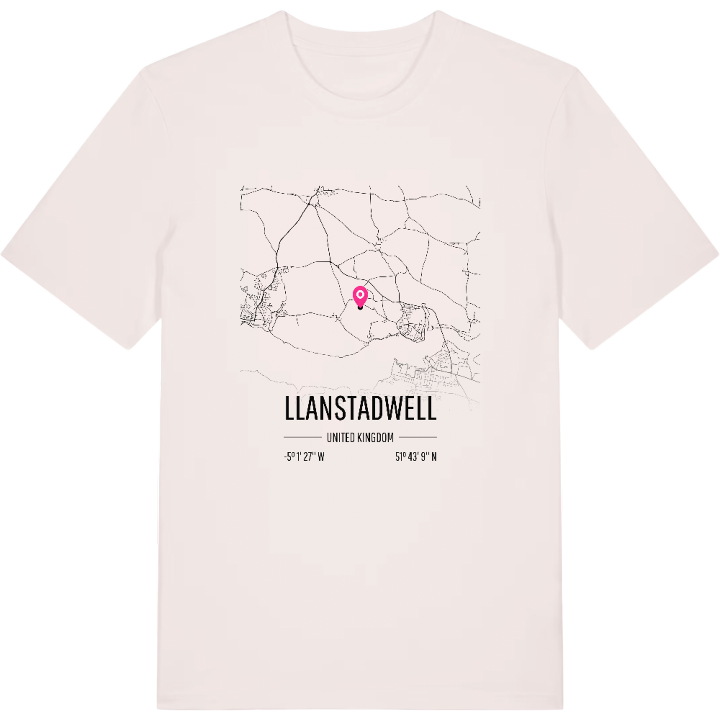 Llanstadwell karta t-shirt – t-shirt från PinShirt