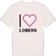 Jag älskar Loberg t-shirt stort tryck