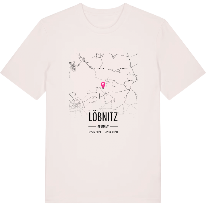 Löbnitz karta t-shirt – t-shirt från PinShirt