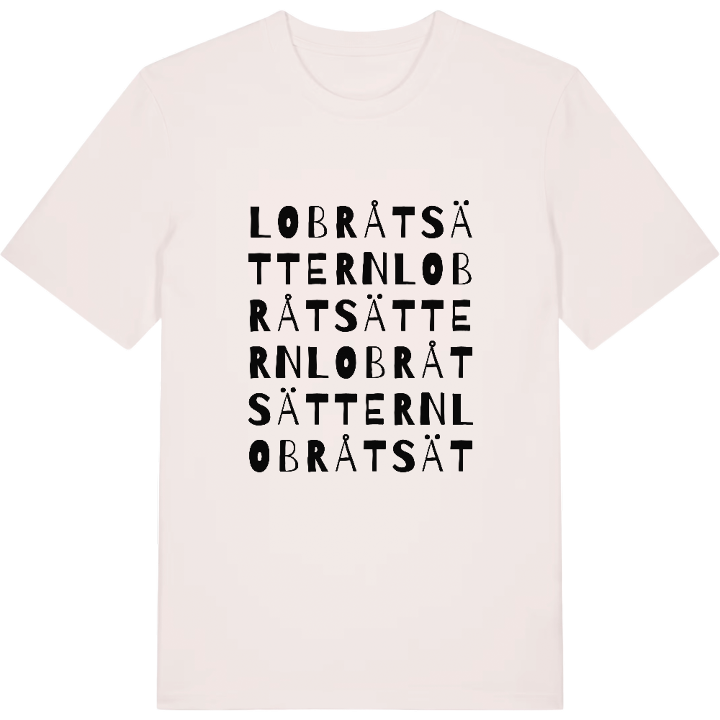 Lobråtsättern ordlek t-shirt – t-shirt från PinShirt