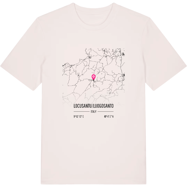 Locusantu/Luogosanto karta t-shirt – t-shirt från PinShirt