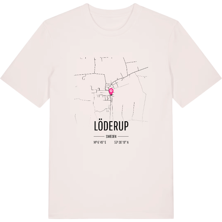 Löderup karta t-shirt – t-shirt från PinShirt