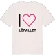Jag älskar Löfallet t-shirt stort tryck
