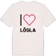 Jag älskar Lögla t-shirt stort tryck