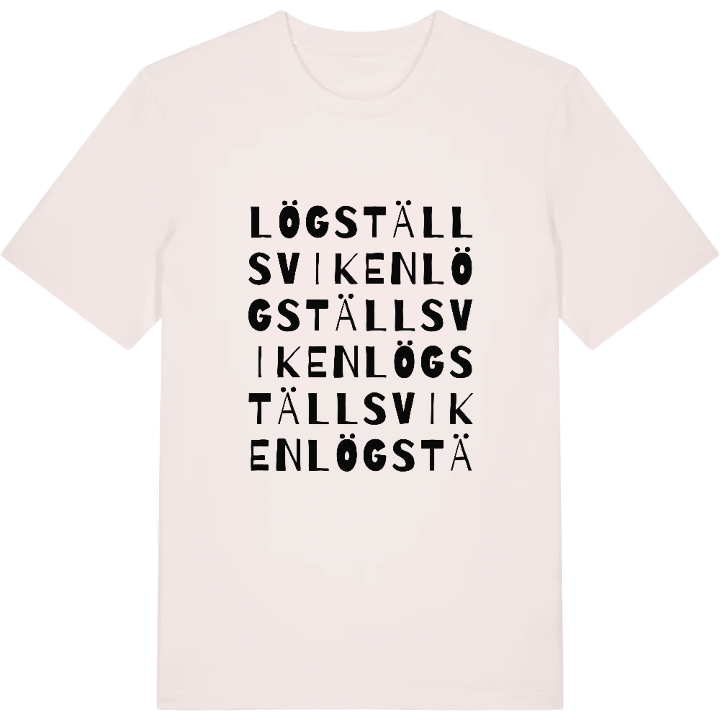 Lögställsviken ordlek t-shirt – t-shirt från PinShirt