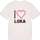 Jag älskar Loka t-shirt stort tryck