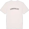 Lokstallet böjd t-shirt