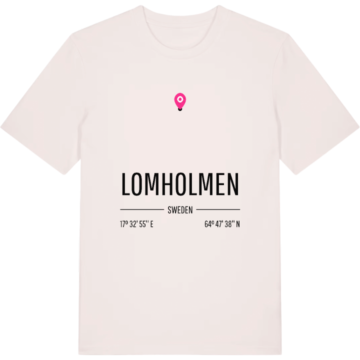 Lomholmen karta t-shirt – t-shirt från PinShirt