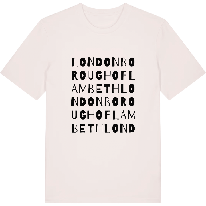 London Borough of Lambeth ordlek t-shirt – t-shirt från PinShirt