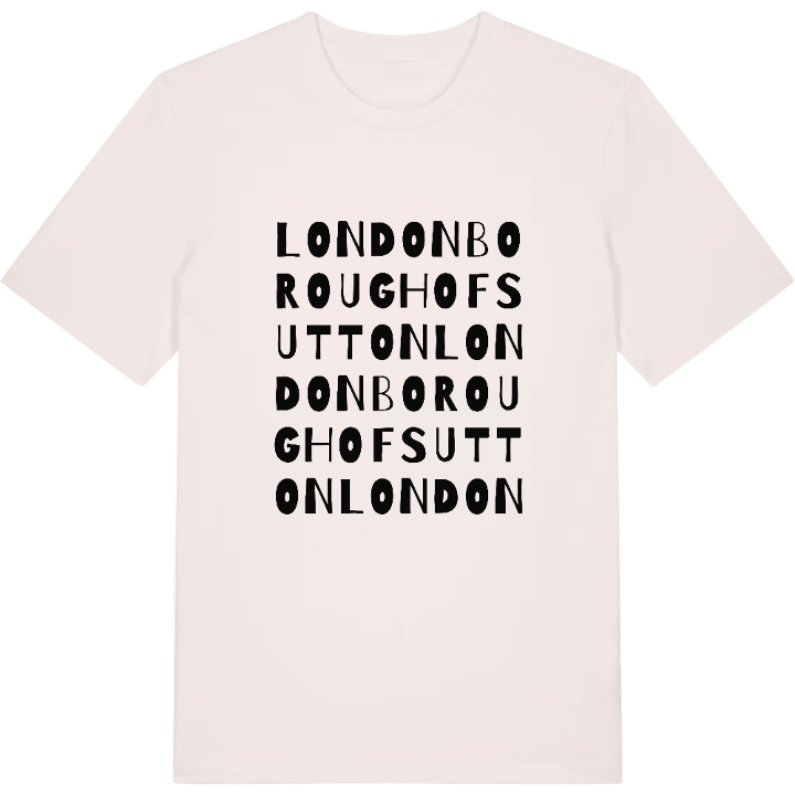 London Borough of Sutton ordlek t-shirt – t-shirt från PinShirt