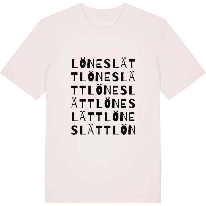 Löneslätt ordlek t-shirt – t-shirt från PinShirt