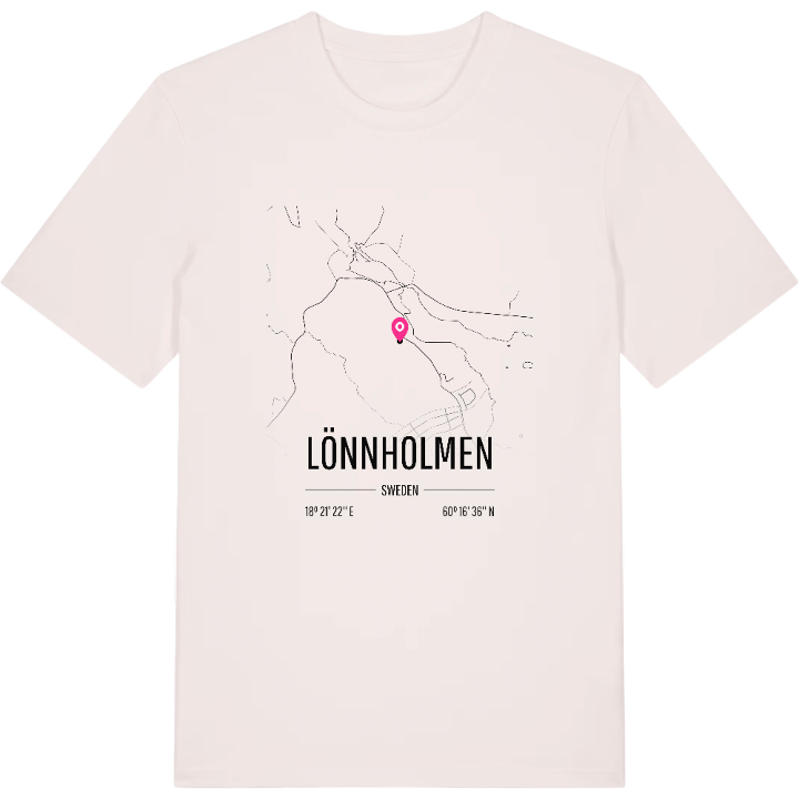 Lönnholmen karta t-shirt – t-shirt från PinShirt