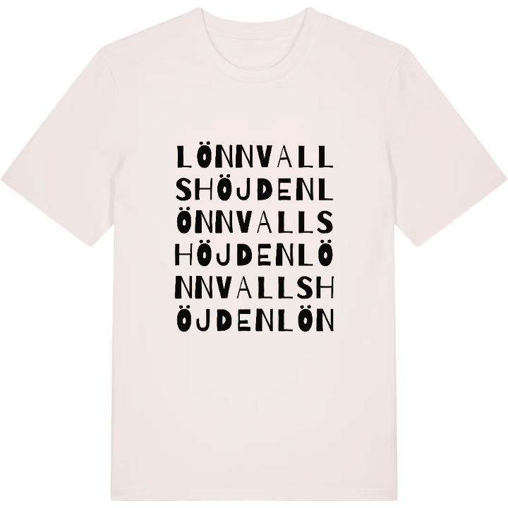 Lönnvallshöjden ordlek t-shirt – t-shirt från PinShirt