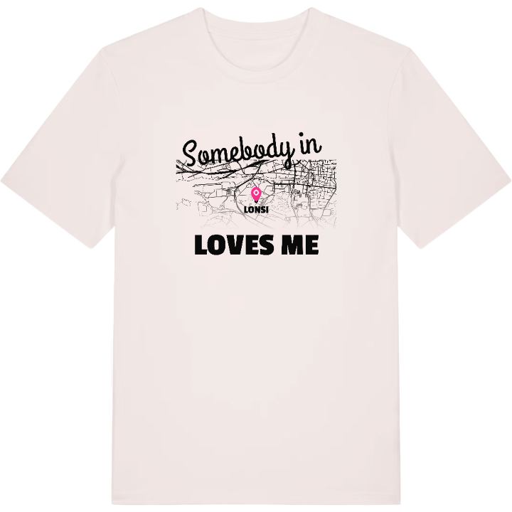 Någon i Lonsi älskar mig t-shirt – t-shirt från PinShirt