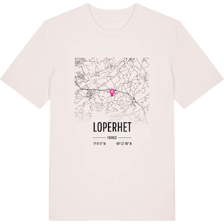 Loperhet karta t-shirt – t-shirt från PinShirt