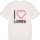 Jag älskar Loreo t-shirt stort tryck