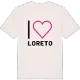 Jag älskar Loreto t-shirt stort tryck