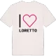 Jag älskar Loretto t-shirt stort tryck