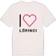 Jag älskar Lőrinci t-shirt stort tryck