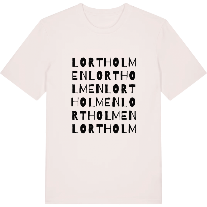 Lortholmen ordlek t-shirt – t-shirt från PinShirt