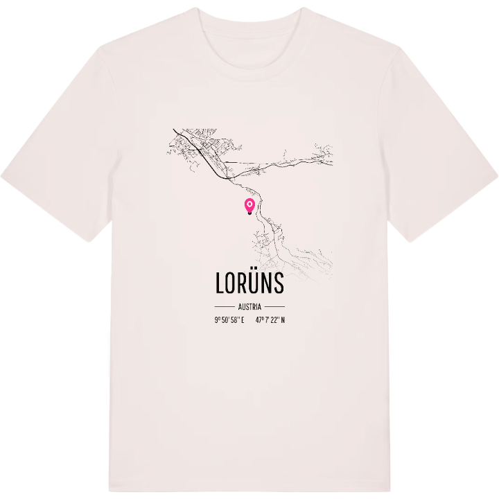 Lorüns karta t-shirt – t-shirt från PinShirt