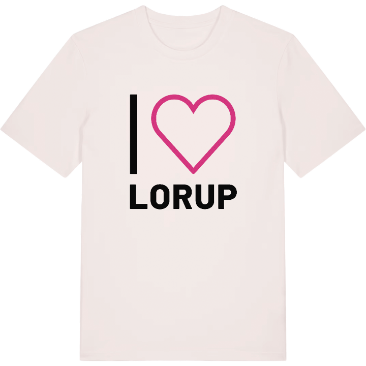 Jag älskar Lorup t-shirt stort tryck – t-shirt från PinShirt