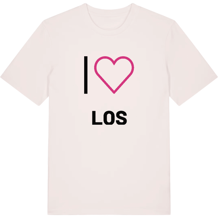 Jag älskar Los t-shirt stort tryck – t-shirt från PinShirt