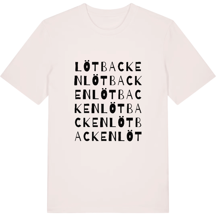 Lötbacken ordlek t-shirt – t-shirt från PinShirt