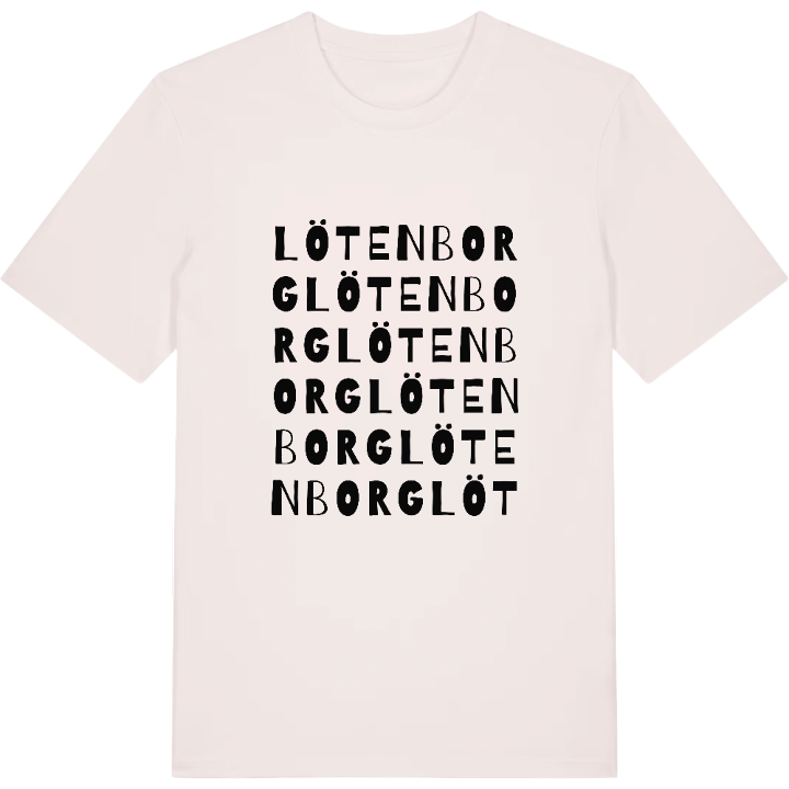 Lötenborg ordlek t-shirt – t-shirt från PinShirt