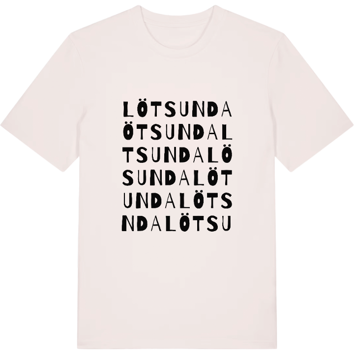 Lötsunda ordlek t-shirt – t-shirt från PinShirt