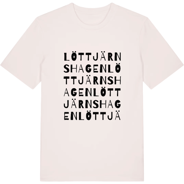 Löttjärnshagen ordlek t-shirt – t-shirt från PinShirt