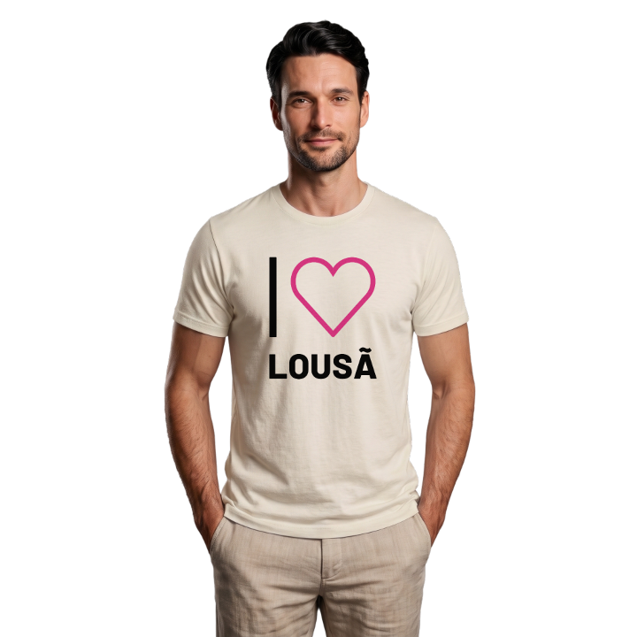 Jag älskar Lousã t-shirt stort tryck – t-shirt från PinShirt