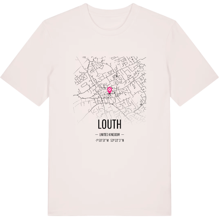 Louth karta t-shirt – t-shirt från PinShirt