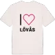 Jag älskar Lövås t-shirt stort tryck