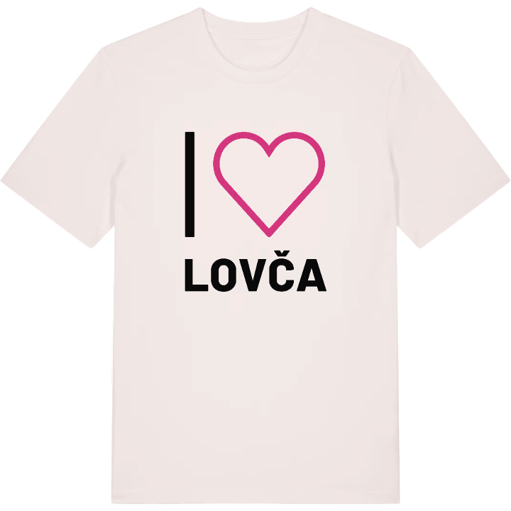 Jag älskar Lovča t-shirt stort tryck – t-shirt från PinShirt