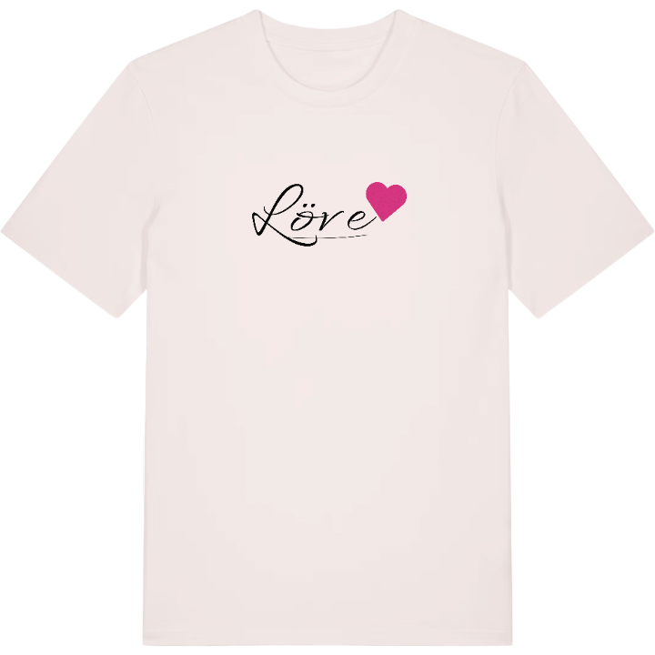 Löve hjärta t-shirt – t-shirt från PinShirt