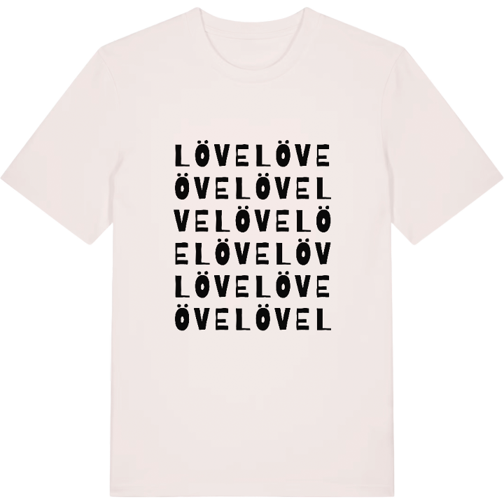 Löve ordlek t-shirt – t-shirt från PinShirt