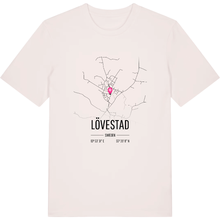 Lövestad karta t-shirt – t-shirt från PinShirt