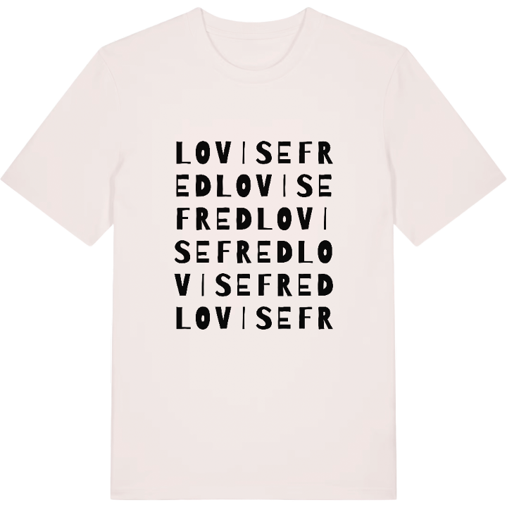 Lovisefred ordlek t-shirt – t-shirt från PinShirt