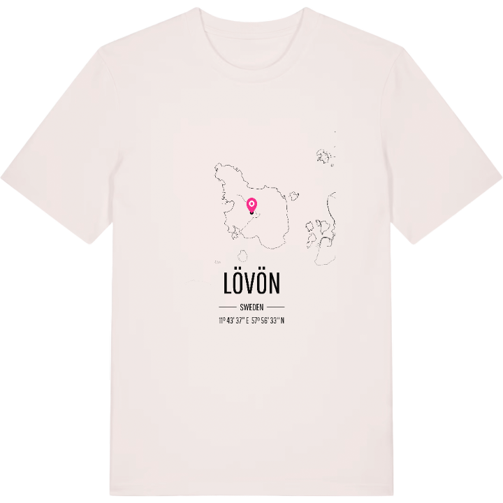 Lövön karta t-shirt – t-shirt från PinShirt