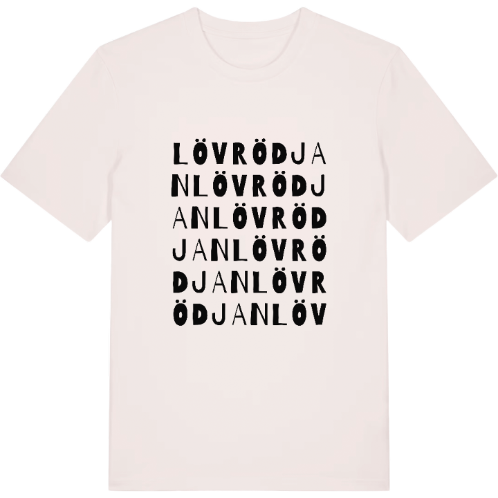Lövrödjan ordlek t-shirt – t-shirt från PinShirt