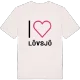Jag älskar Lövsjö t-shirt stort tryck