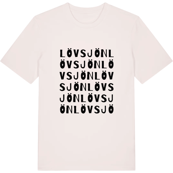 Lövsjön ordlek t-shirt – t-shirt från PinShirt