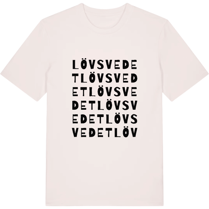 Lövsvedet ordlek t-shirt – t-shirt från PinShirt