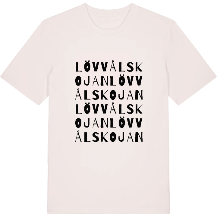 Lövvålskojan ordlek t-shirt – t-shirt från PinShirt