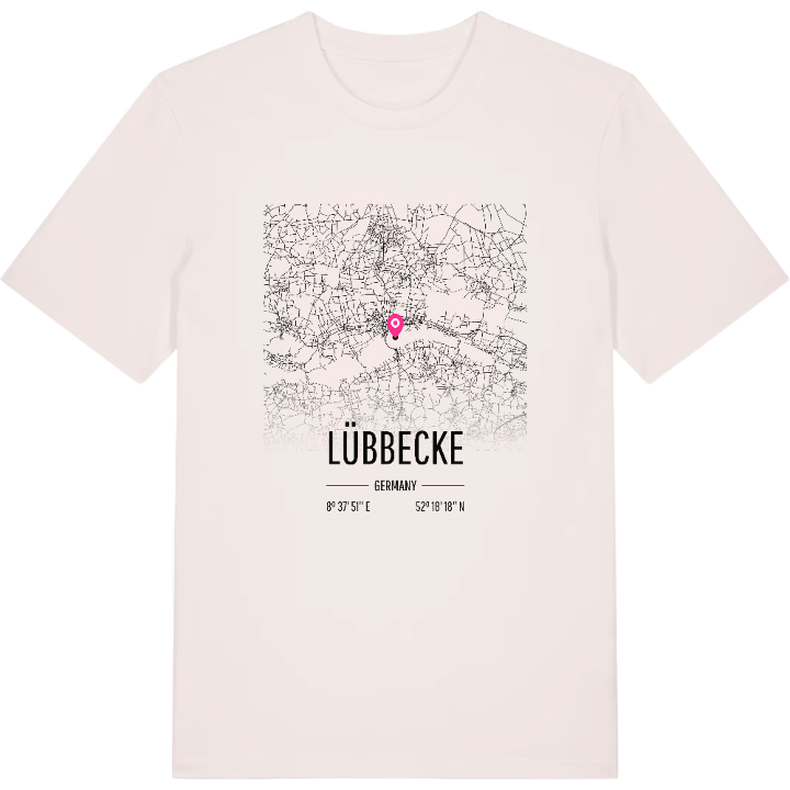 Lübbecke karta t-shirt – t-shirt från PinShirt