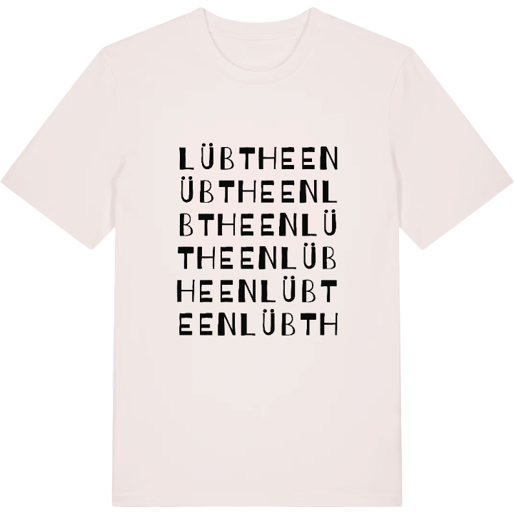 Lübtheen ordlek t-shirt – t-shirt från PinShirt