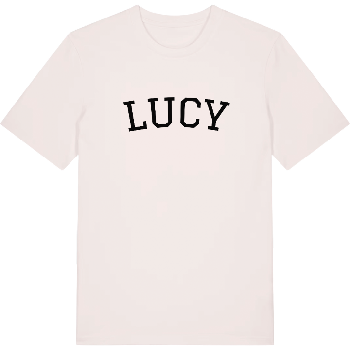 Lucy böjd t-shirt – t-shirt från PinShirt